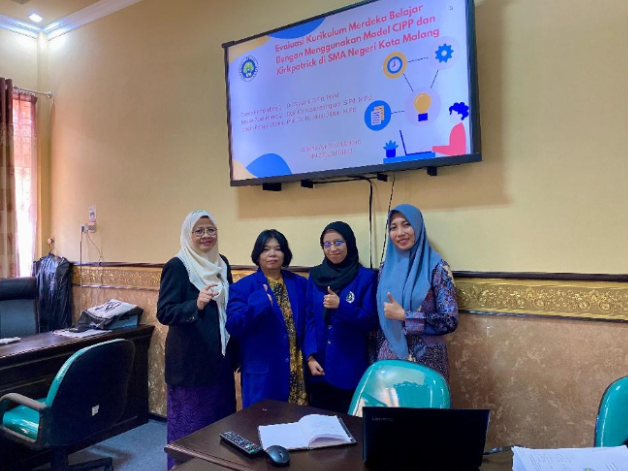 SDGs 4: Karya Tulis Skripsi Septhia Ayu Sri Wulandari “Evaluasi Kurikulum Merdeka Belajar dengan Menggunakan Model CIPP dan KIRKPATRICK di SMA Negeri Kota Malang”